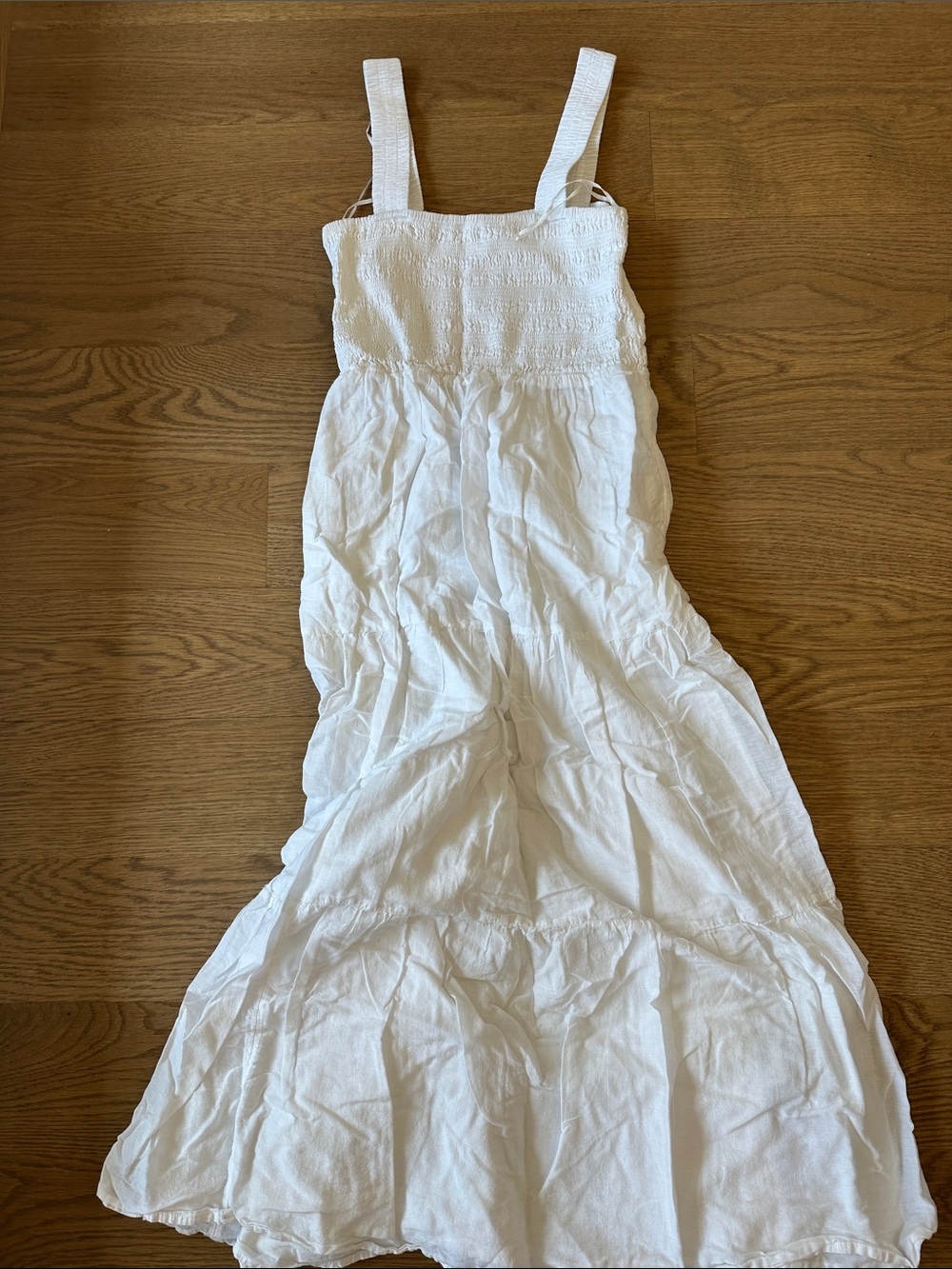Seafolly White Maxi Dress with Wide Straps